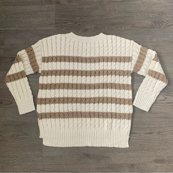 Anthropologie Pilcro Longline Stitch Sweater - Size M - Neutral - NWOT - Picture 5 of 10